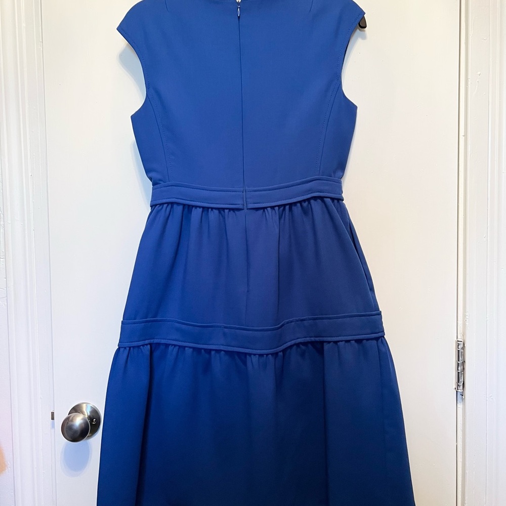TORY BURCH Jane Dress in Blue Dahlia Sz 2 - Picture 10 of 10